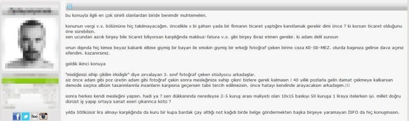 meslektaşla ile facebook yazışması