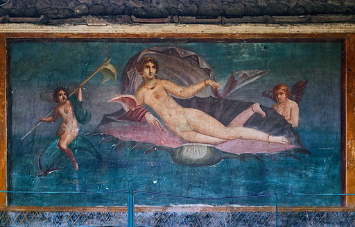 Afrodit Anadyomeni, Pompei Freski