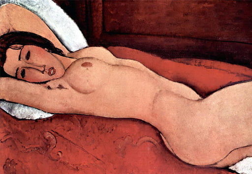 Modigliani Uzanmis Ciplak Reclining Nude 1917 1