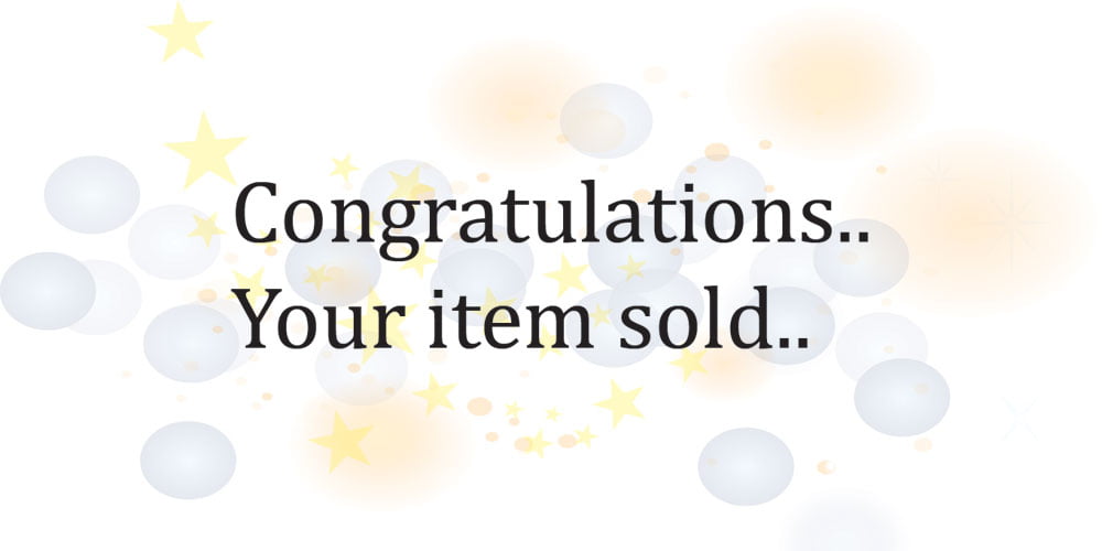 your item sold